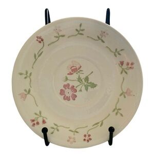 Vintage Royal (USA) Pink Floral Ceramic Saucer, Pattern Pathway, [Discontinued]